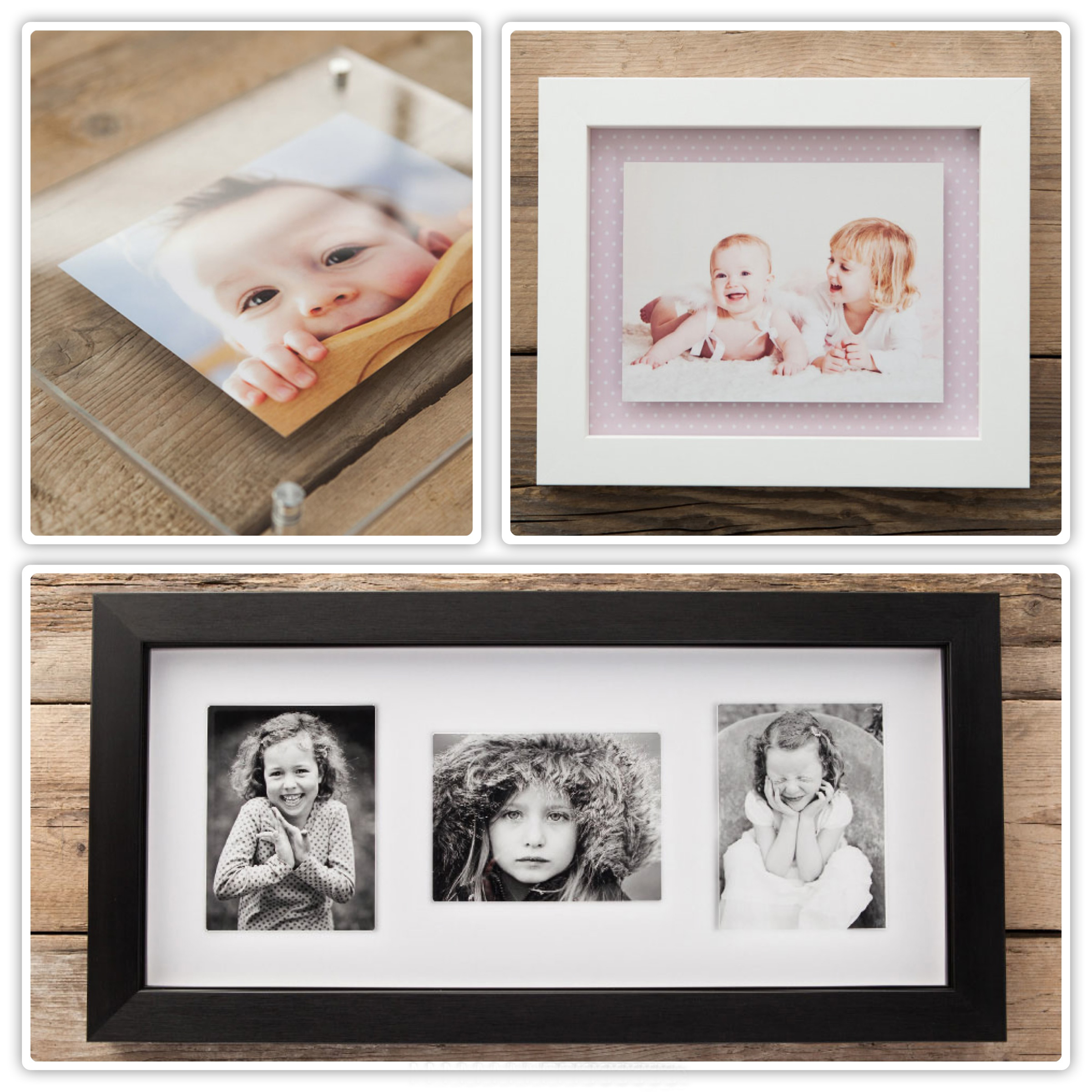 Photography package photo frames