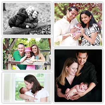 Family photography Collage in the Kent countryside